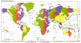 Tiny World Time Zone Map